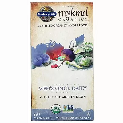 Garden Of Life Mykind Organics Men's Once Daily 60 Vegan Tabs • $41.88