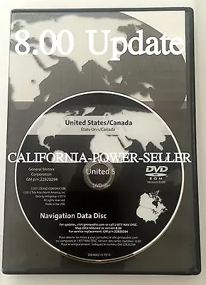 2008 To 2011 Cadillac STS STS-V Saab 9-5 Navigation DVD U.S CAN Map Version 8.00 • $288.88