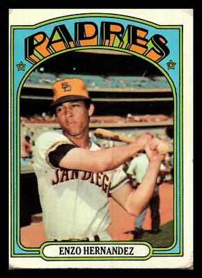1972 Topps Enzo Hernandez #7 San Diego Padres • $1.97