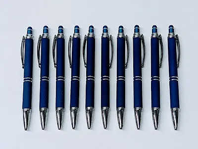 10ct Lot Misprint Metal Retractable Soft Cross-Grip Stylus Pens: ROYAL BLUE • $12.99