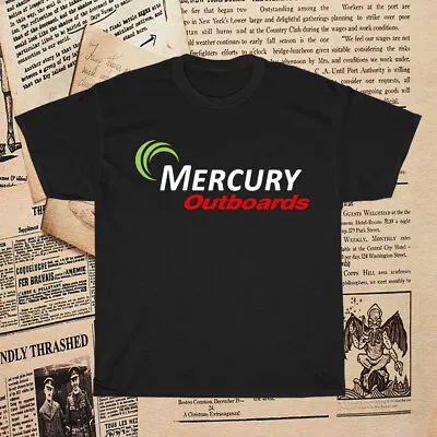 New Mercury Boats Logo Outboards Men's T-Shirt Size S To 5XL • $19.99