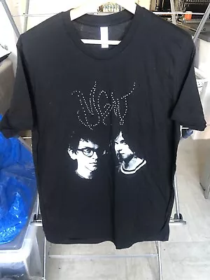 MGMT Faces Tour 2014 Summer Tour Dates On Back Black T Shirt Top Size M In VGC • $8.69