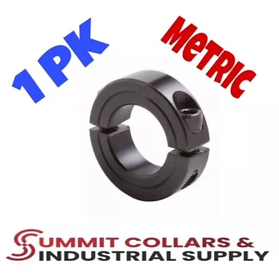 4MM Double Split 2-PC Clamp Shaft Collar Steel Black Oxide NEW 1 PK • $8.49