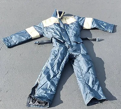 VTG Walls Insulated Blizzard Pruf Nylon Snowsuit Coveralls Small 34/36 USA Made • $40