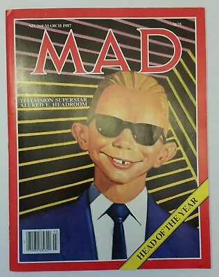 Mad Magazine March 1987 #269 Max Headroom Cover Like New. Vintage. No Label. • $18.54