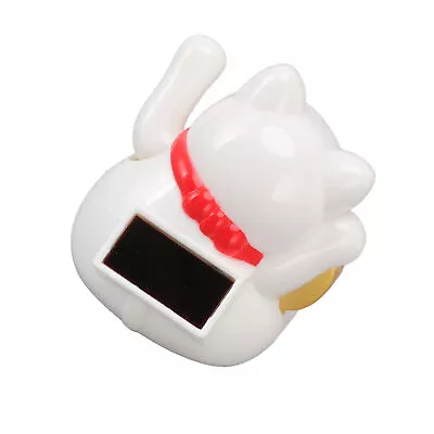 Chinese Cat Decoration Chinese Lucky Cat Plastic Solar Waving Arm Symbol Of • $14.43