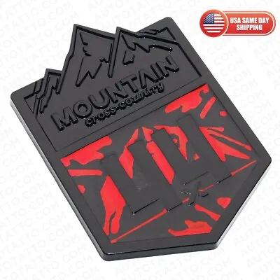 Off-Road Mountain Cross Country Badge 4×4 Nameplate Medal Emblem Decorate Red • $9.99