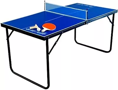Indoor/Outdoor Mini Table Tennis Table With 2 Rackets/Paddles And Balls Blue... • $338.88