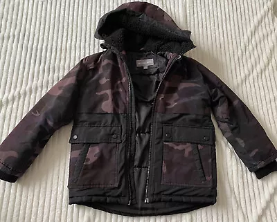 £6.99 • Buy Michael Kors Boys Coat Jacket Age 8 Camouflage Hooded Warm Used Year 8
