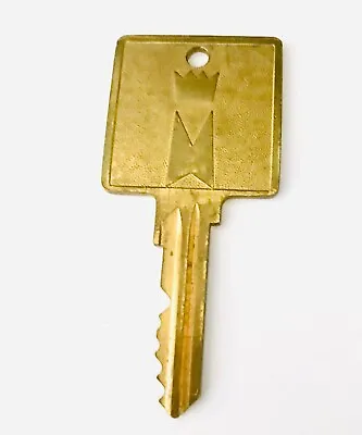 Vintage Marriott Hotel Room Key #222 Brass Crown Logo No Location Square Head • $12.95
