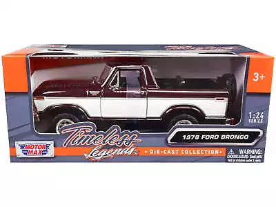 Motormax 79372BUR 1978 Ford Bronco Ranger XLT (Open Top) 1/24 Diecast Model Car • $36.99