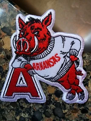 Arkansas Razorbacks Vintage IRON ON PATCH 3  X 3  Hogs • $6.49