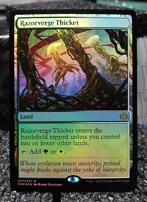 MTG Razorverge Thicket Foil Phyrexia: All Will Be One 257/271 MTG Card • $2.50