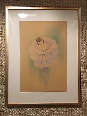 Vintage Rare Airbrush Painting Leo Saalk   Dancer 1940’s Signed Ballet • $630