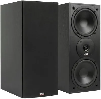 MTX Audio® MONITOR60I Dual 6.5″ 2-Way 8Ω 100W RMS Bookshelf Speakers (PAIR) • $159.99