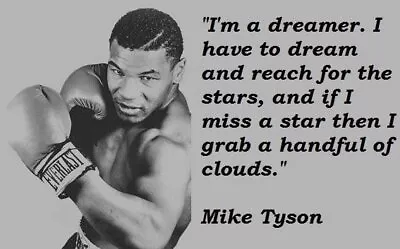 61506 MIKE TYSON QUOTE HUMOUR Wall Decor Print Poster • $14.95