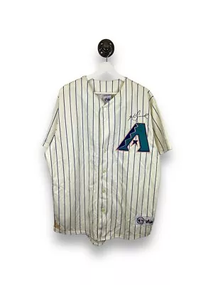 Vintage 90s Mark Grace #17 Arizona Diamondbacks MLB Pinstripe Jersey Size XL • $90