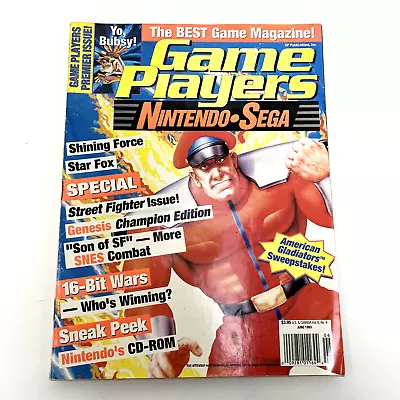 Game Players Magazine Vol 6 No 6 June 1993 Street Fighter Issue Nintendo Sega • $28.95