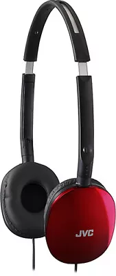 JVC - FLATS Over-the-Ear Headphones - Red • $12.99