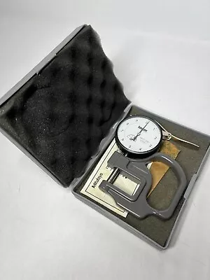 Mitutoyo Testex Dial Thickness Gauge .0001 - .050 2804F-10 Full Jeweled W/ Case • $49