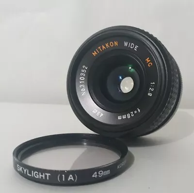 Mitakon 28mm F:2.8 Automatic Wide Angle Lens Mint Condtion! For Olympus OM • $26.24