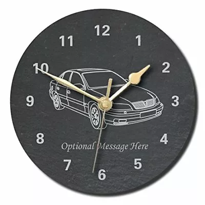 £29.99 • Buy Vauxhall Omega Design Slate Clock - Personalised With Text Of Your Choice (La...