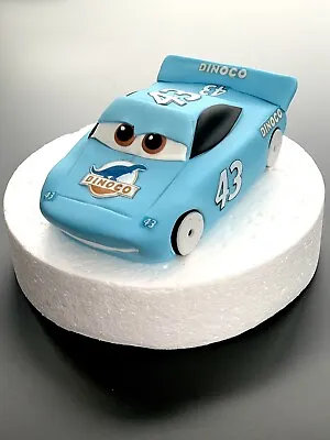 £30.99 • Buy Compatible With Lighting McQueen Dinoco Disney Cars Edible Birthday Cake Topper