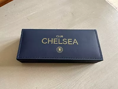 Chelsea FC- CLUB CHELSEA-Brand New Chrome Ballpoint Pen In  Gift Box. • £10