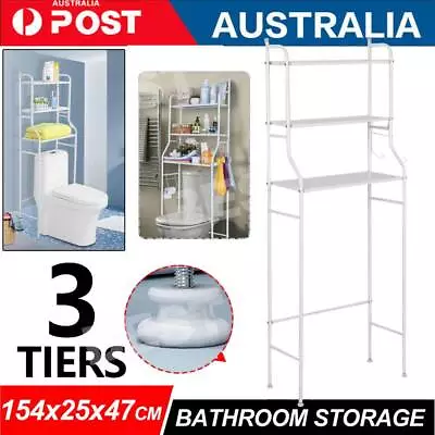 3 Tiers Toilet Shelf Bathroom Rack Over Laundry Washing Machine Storage Shelves • $25.98