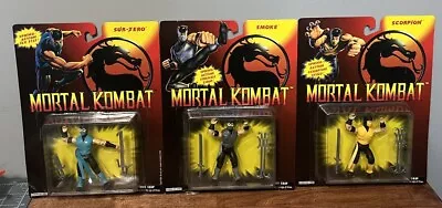 Mortal Kombat 1994 Lot Sub-zero Scorpion Smoke Hasbro Toy GI Joe Action Figures • $275