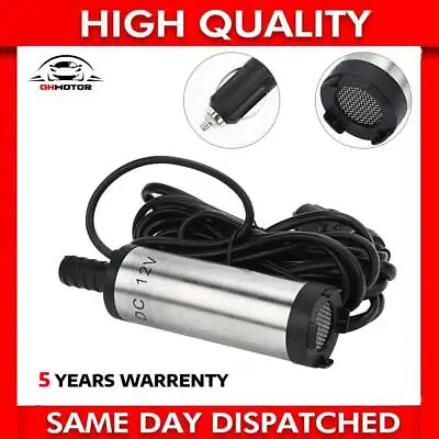 DC 12V Electric Submersible Pump Water Pump For Water/Diesel Oil Transfer 38mm • £8.49