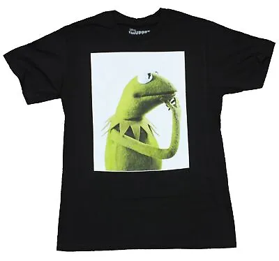 The Muppets Adult New T-Shirt  -  Thinking Kermit Phot Pic • $16.98