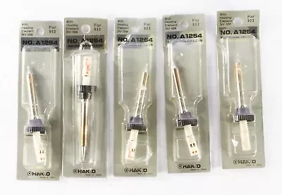 (Lot Of 5) Hakko A1245 2.4mm Chisel Solder Tip W/ Heating Element 24V-50W • $49.99