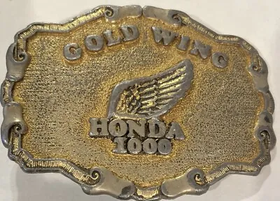 Honda Gold Wing 1000 Promo Belt Buckle Vintage T Joes LA CA 1976  Brass • $9.99