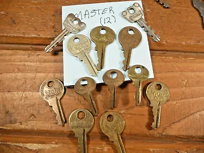 Lot Of 12 MASTER LOCK Co KEYS  Vintage • $10