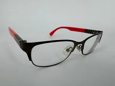 Fendi FF 0033 Eyeglasses FRAMES Silver Orange EQP 53[]17 140 Italy S384 • $30