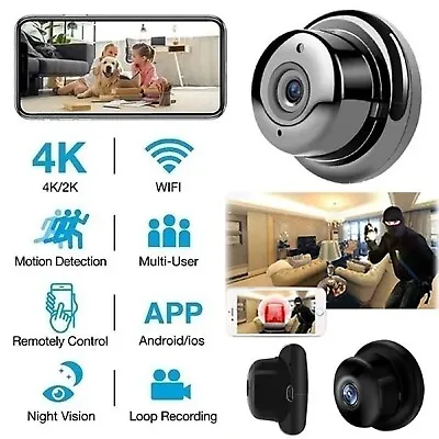 HD Mini Hidden Spy Camera Security Cam WiFi IP IR Night Vision Monitor Wireless  • $37.99