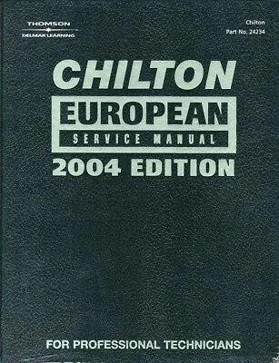 2004 Chilton European Audi BMW Mini SAAB VW Service Manual (2000 2001 2002 2003) • $39.95