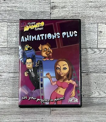 2005 Animation Factory Animation Plus 3D Animated Clipart (3-Disc CD-ROM Set) • $35.99