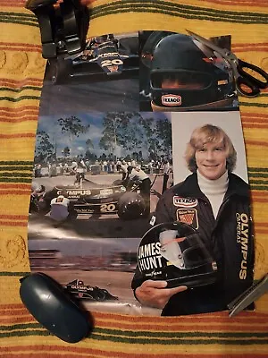 Vintage James Hunt Walter Wolf Texaco Formula 1 Grand Prix Original 1979 Poster • £79.99
