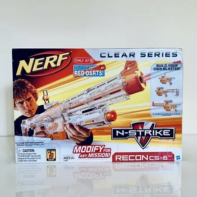 NERF N-Strike RECON CS-6 Blaster - Rare CLEAR Red Dart Version CS6 CS 6 Private • $195