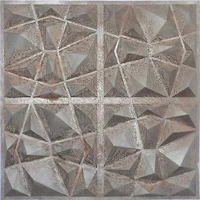 Antique Ceiling Tin Tile Suspended Wall Panels PLM101 Iron 10pcs PAINTSDECOR • $189.90