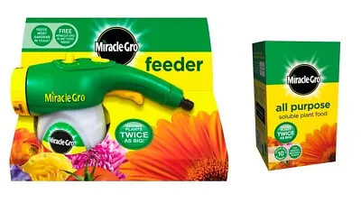 Miracle Gro Hose Pipe Feeder & Feed Plus 1 All Purpose Soluble Plant Food 500g • £26.99