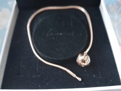 $11.06 • Buy Pre-loved Pandora Essence Rose Gold Bracelet 8 