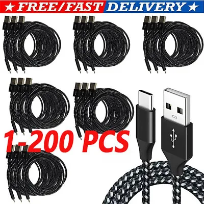 Lot USB-A To  Type-C Fast Charging Data SYNC Charger Cable Cord 3/6FT LONG • $370.88
