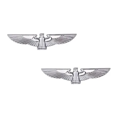 2Pcs Chrome Falcon Hawk Eagle Wing Car Motorcycle Truck Body Fender Door Emblems • $24.49