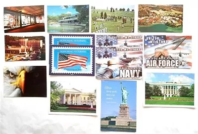 Lot Of (14) Patriotic Military Flag VA Veterans Hospital King WI POSTCARDS - New • $7.99