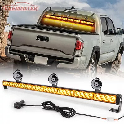 36  32 LED Emergency Warning Windshield Strobe Amber Light Bar Traffic Advisor  • $48.88