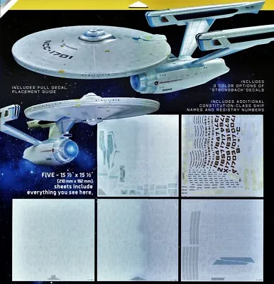 Polar Lights 1/350 USS Enterprise NCC-1701 Refit Aztec Decal Sheets • $74.99