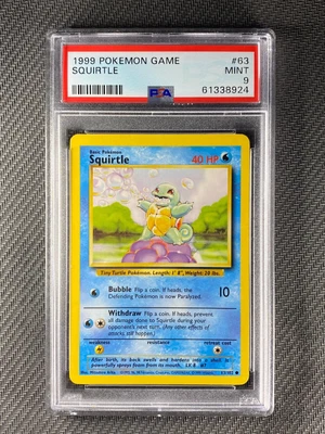 $51 • Buy Pokemon Card PSA 9 Mint Squirtle Base Set 1999 Non Holo 63/102
